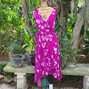 DKNY bright pink dress NWT